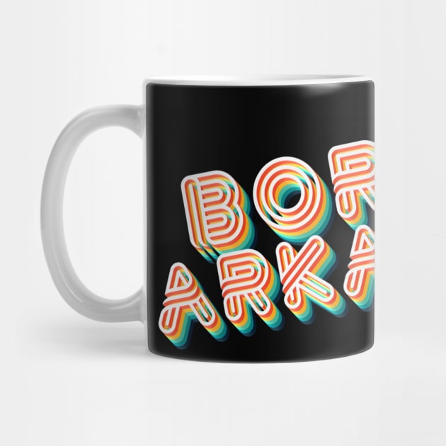 Born In Arkansas - 80's Retro Style Typographic Design by DankFutura